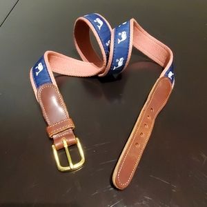 Preston Made In England Canvas & Leather Belt